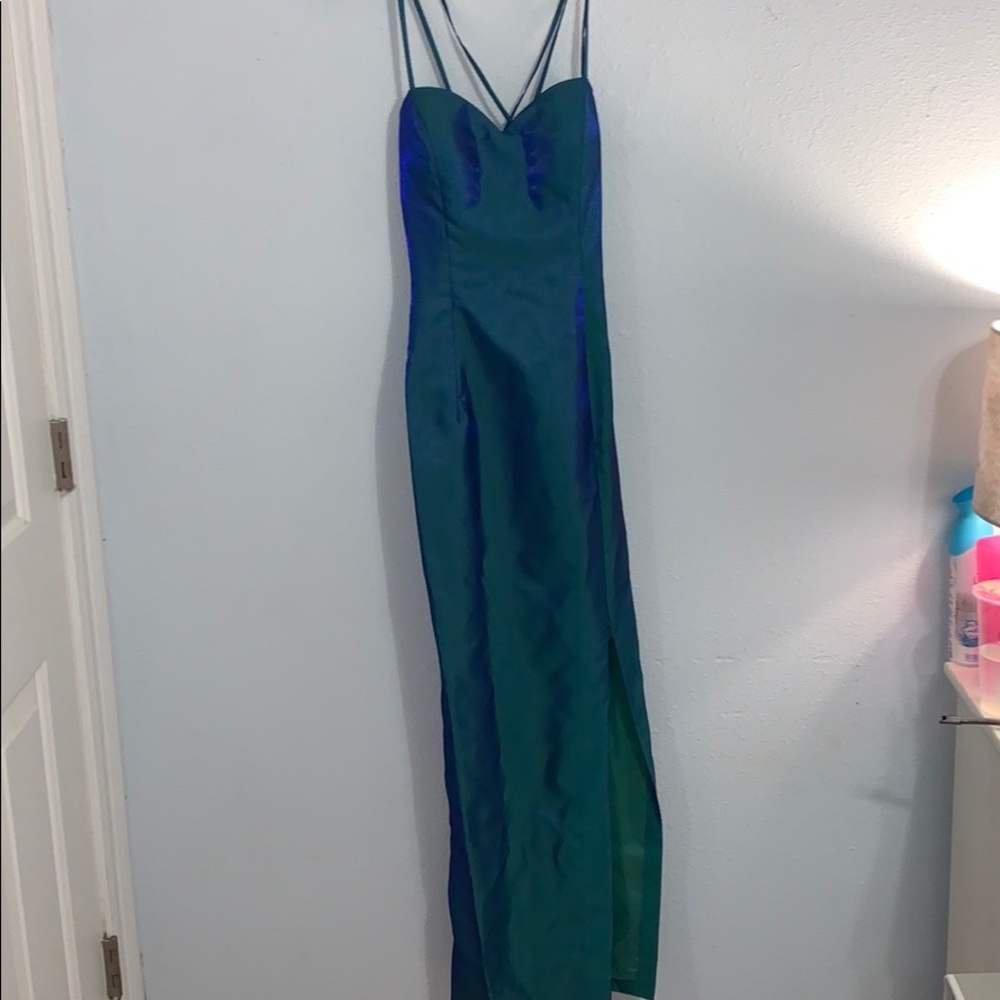 Mermaid green/blue gown
